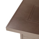 Aluminum 48-in Rectangular Propane Fire Table, Beads, Covers and Lid