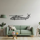 UH-60 Black Hawk Metal Aircraft Wall Art - NCP0146 by Navigate Craft