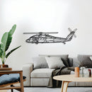 UH-60 Black Hawk Metal Aircraft Wall Art - NCP0146 by Navigate Craft