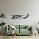UH-60L Black Hawk Metal Aircraft Wall Art - NCP0147 by Navigate Craft