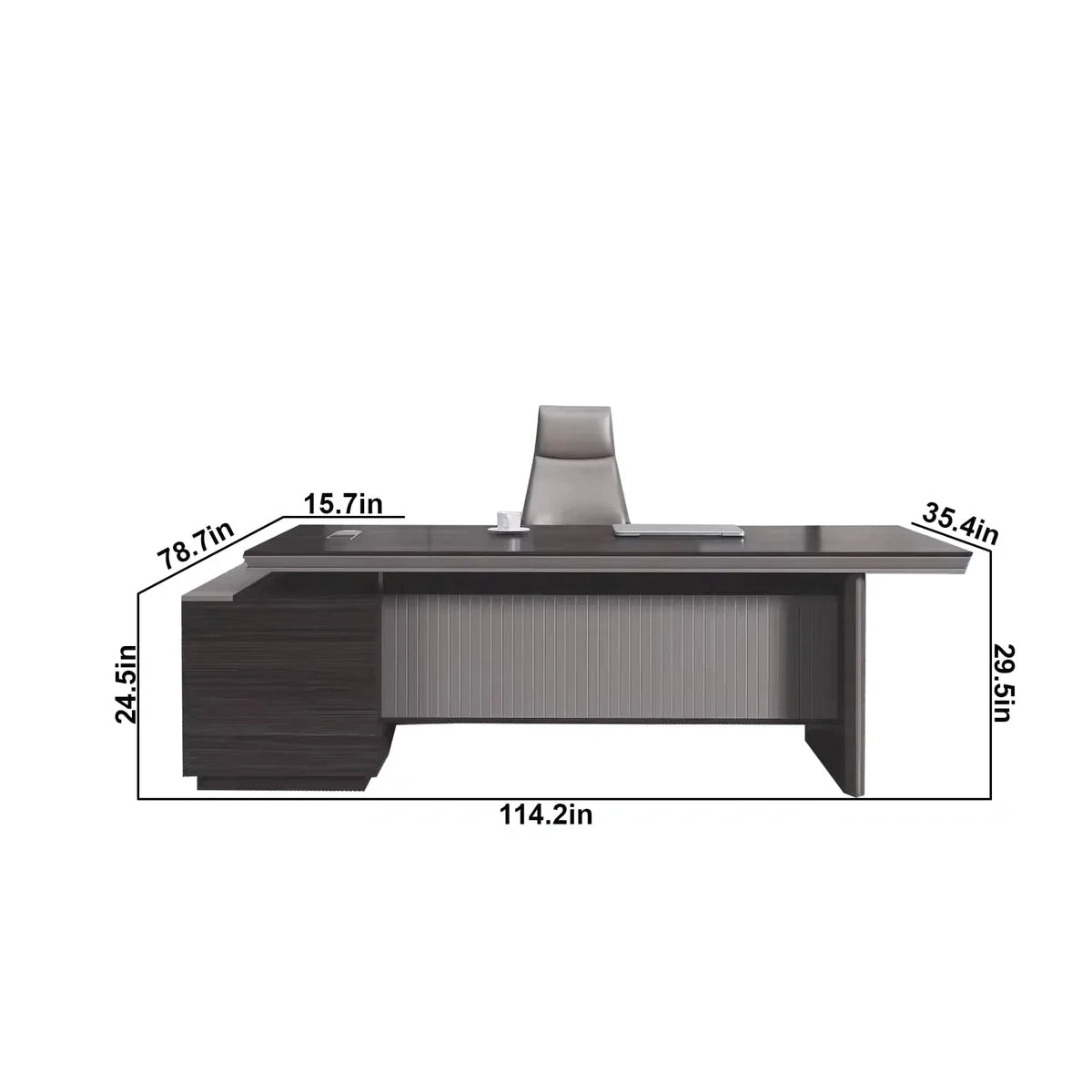 Allard · Modern L-Shaped Executive Desk, photo 8 of 8
