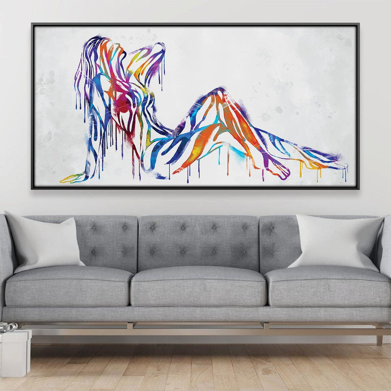 Silhouette of Color Canvas