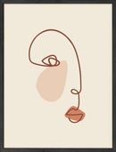 Blush abstract face