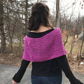 Silk Cloud Worsted Crochet Wrap Pattern