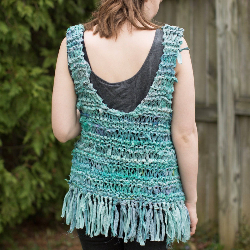 Silk Hippie Fringe Vest Knit Kit