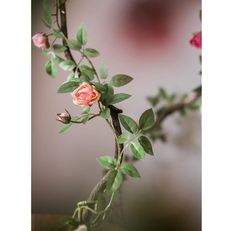 Artificial Silk Rose Vine 57" Long