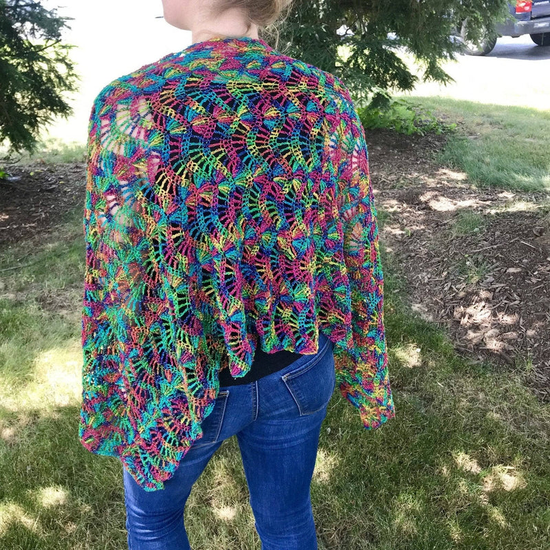 Silk Waves Shawl Crochet Pattern