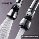 Silver and black 360 rotating kitchen faucet aerator spray nozzle by Decorbites