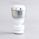 Silver and black dual mode kitchen faucet aerator rotating nozzle by Decorbites