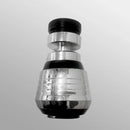 Silver and black dual mode kitchen faucet aerator rotating nozzle by Decorbites