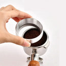 Silver and black espresso coffee filter adapter rings kitchen set by Decorbites