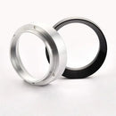 Silver and black espresso coffee filter adapter rings kitchen set by Decorbites