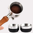 Silver and black espresso coffee filter adapter rings kitchen set by Decorbites