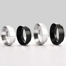 Silver and black espresso coffee filter adapter rings kitchen set by Decorbites
