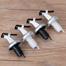 Silver and black lever bottle cap stopper set kitchen dispenser by Decorbites