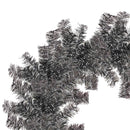 Silver and Black Tinsel Christmas Wreaths