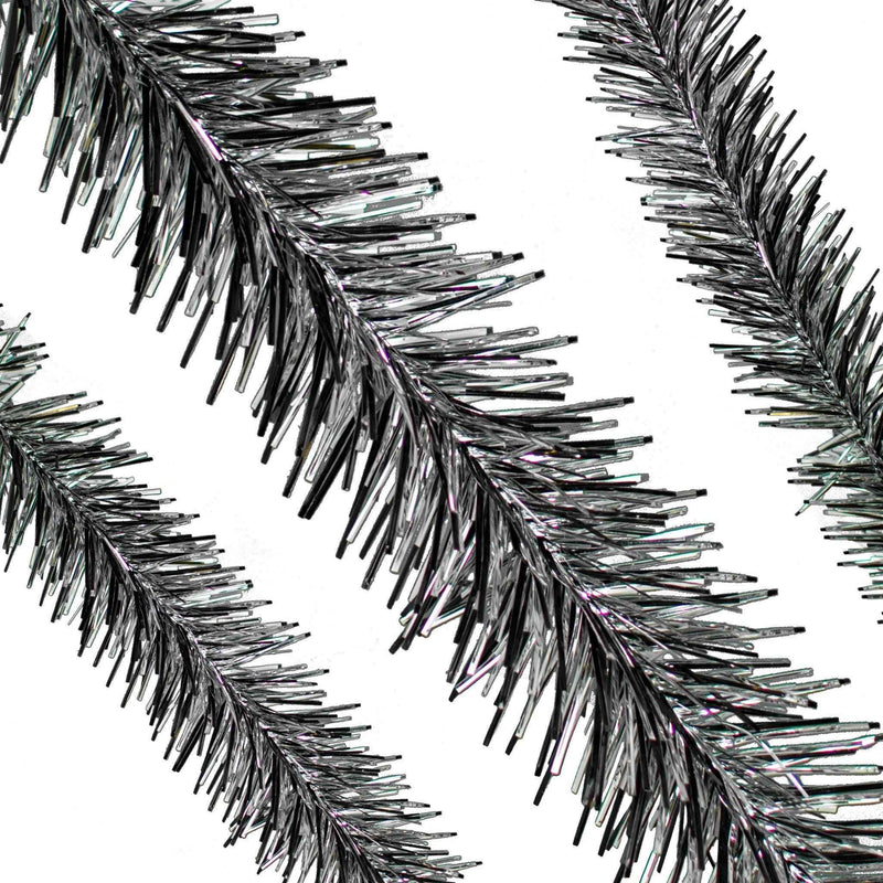 Silver & Black Tinsel Garland, photo 2 of 4