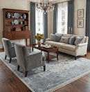 Silver Gray Oushak Hand Knotted Wool Area Rug - Traditional Multi Size