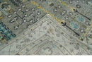 Tree of life Silver and Ivory Hand Knotted Traditional Oushak Multi Size Wool Area Rug
