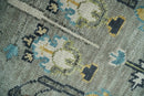 Tree of life Silver and Ivory Hand Knotted Traditional Oushak Multi Size Wool Area Rug