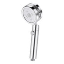 Silver and purple double panel turbo shower head bathroom jet by Decorbites