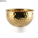 GobekUsa Hammer Pattern Fruits Bowl: Elegant Storage Tray for Snacks, Nuts, and Desserts at Home