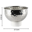 GobekUsa Hammer Pattern Fruits Bowl: Elegant Storage Tray for Snacks, Nuts, and Desserts at Home