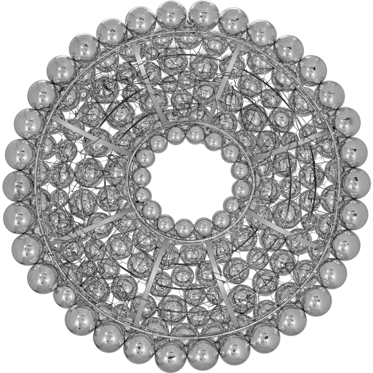 Silver Ball Ornament Wreath, photo 3 of 4