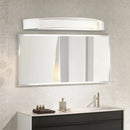 GobekUsa Silver Bow-Shaped LED Wall Mount Vanity Light with Bubble Crystal Accent, Natural Light, 12.5"/16.5"/20" Wide