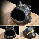 GobekUsa Bulldog Ceramic Ashtray | Desktop Smoking Accessory | Portable Weed Ash Tray