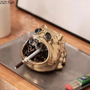 GobekUsa Bulldog Ceramic Ashtray | Desktop Smoking Accessory | Portable Weed Ash Tray