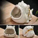 GobekUsa Bulldog Ceramic Ashtray | Desktop Smoking Accessory | Portable Weed Ash Tray