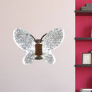 GobekUsa Gold LED Butterfly Crystal Wall Sconce: Minimalist Lighting for Bedroom