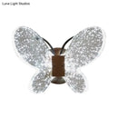 GobekUsa Gold LED Butterfly Crystal Wall Sconce: Minimalist Lighting for Bedroom