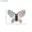 GobekUsa Gold LED Butterfly Crystal Wall Sconce: Minimalist Lighting for Bedroom