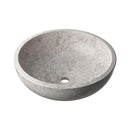 Silver Clouds Honed Vessel Marble Sink 18x6