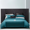 GobekUsa Cotton Satin Jacquard Embroidery Bedding Set with Elastic Sheet & Duvet Cover