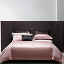 GobekUsa Cotton Satin Jacquard Embroidery Bedding Set with Elastic Sheet & Duvet Cover