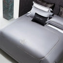 GobekUsa Cotton Satin Jacquard Embroidery Bedding Set with Elastic Sheet & Duvet Cover