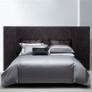 GobekUsa Cotton Satin Jacquard Embroidery Bedding Set with Elastic Sheet & Duvet Cover
