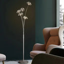 GobekUsa Crystal Dandelion LED Floor Lamp for Living Room Bedroom Decor