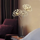 GobekUsa Crystal Dandelion LED Floor Lamp for Living Room Bedroom Decor