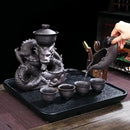 GobekUsa Dragon Teapot Set | Semi-Automatic Tea Set | Magnetic Rotating Water-Conducting Tea Set