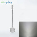 Silver flexible gooseneck led wall sconce for bedroom reading by Decorbites