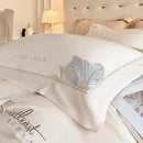 GobekUsa Cotton King Size Embroidery Bedding Set: Soft Comforter Set with Double Duvet Cover & Sheet