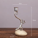 GobekUsa Gecko Lizard Resin Candlestick: Home Decor Figurine & Candelabrum
