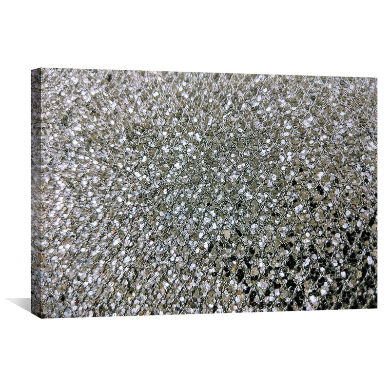 Silver Glitter Canvas