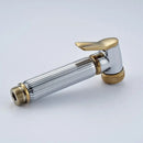 Silver & golden bidet sprayer – bathroom handheld shower head by Decorbites