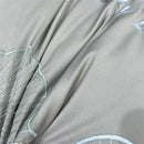 GobekUsa 1200TC Embroidery Egyptian Cotton Bedding Set 4pcs King Queen Solid Sheet Duvet Cover
