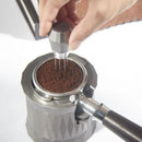 Silver hexagonal aluminum espresso distributor wdt tool kitchen accessory by Decorbites